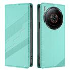 For ZTE nubia Z60S Pro 5G Embossed Multi-functional Wallet Retro Leather Phone Case(Mint Green) - 2