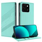 For ZTE Blade A35 / A55 Embossed Multi-functional Wallet Retro Leather Phone Case(Mint Green) - 1
