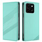 For ZTE Blade A35 / A55 Embossed Multi-functional Wallet Retro Leather Phone Case(Mint Green) - 2