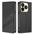 For ZTE Axon 60 Lite Embossed Multi-functional Wallet Retro Leather Phone Case(Black) - 2