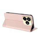 For ZTE Axon 60 Lite Embossed Multi-functional Wallet Retro Leather Phone Case(Pink) - 3