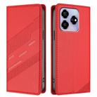 For ZTE Axon 60 Embossed Multi-functional Wallet Retro Leather Phone Case(Red) - 2