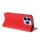 For ZTE Axon 60 Embossed Multi-functional Wallet Retro Leather Phone Case(Red) - 3