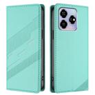 For ZTE Axon 60 Embossed Multi-functional Wallet Retro Leather Phone Case(Mint Green) - 2