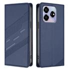 For ZTE Axon 60 Embossed Multi-functional Wallet Retro Leather Phone Case(Dark Blue) - 2