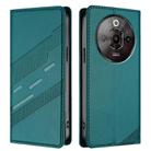 For ZTE nubia Focus Pro 5G Embossed Multi-functional Wallet Retro Leather Phone Case(Dark Green) - 2