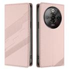 For ZTE nubia Focus Pro 5G Embossed Multi-functional Wallet Retro Leather Phone Case(Pink) - 2