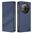 For ZTE nubia Focus Pro 5G Embossed Multi-functional Wallet Retro Leather Phone Case(Dark Blue) - 2
