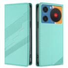 For ZTE nubia Music / Z2353 Embossed Multi-functional Wallet Retro Leather Phone Case(Mint Green) - 2