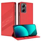 For ZTE Libero 5G IV Embossed Multi-functional Wallet Retro Leather Phone Case(Red) - 1