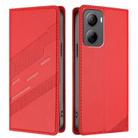 For ZTE Libero 5G IV Embossed Multi-functional Wallet Retro Leather Phone Case(Red) - 2