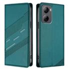 For ZTE Libero 5G IV Embossed Multi-functional Wallet Retro Leather Phone Case(Dark Green) - 2