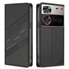 For ZTE nubia Z60 Ultra Embossed Multi-functional Wallet Retro Leather Phone Case(Black) - 2