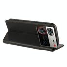 For ZTE nubia Z60 Ultra Embossed Multi-functional Wallet Retro Leather Phone Case(Black) - 3