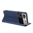 For ZTE nubia Z60 Ultra Embossed Multi-functional Wallet Retro Leather Phone Case(Dark Blue) - 3