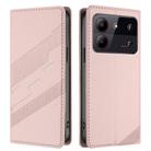 For ZTE Blade A54 4G Embossed Multi-functional Wallet Retro Leather Phone Case(Pink) - 2