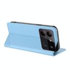 For ZTE Blade A54 4G Embossed Multi-functional Wallet Retro Leather Phone Case(Light Blue) - 3