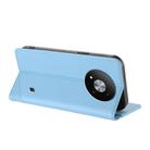 For ZTE Blade A73 5G Embossed Multi-functional Wallet Retro Leather Phone Case(Light Blue) - 3