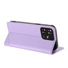 For ZTE Blade A73 4G Embossed Multi-functional Wallet Retro Leather Phone Case(Light Purple) - 3