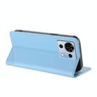 For ZTE Blade V50 Vita Embossed Multi-functional Wallet Retro Leather Phone Case(Light Blue) - 3