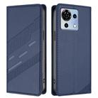 For ZTE Blade V50 Vita Embossed Multi-functional Wallet Retro Leather Phone Case(Dark Blue) - 2