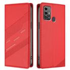 For ZTE Blade A53 Pro Embossed Multi-functional Wallet Retro Leather Phone Case(Red) - 2