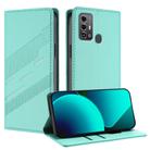 For ZTE Blade A53 Pro Embossed Multi-functional Wallet Retro Leather Phone Case(Mint Green) - 1