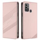 For ZTE Blade A53 Pro Embossed Multi-functional Wallet Retro Leather Phone Case(Pink) - 2