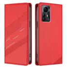 For ZTE Blade A72s 4G / V41 Smart Embossed Multi-functional Wallet Retro Leather Phone Case(Red) - 2