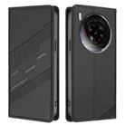For ZTE nubia Z50S Pro Embossed Multi-functional Wallet Retro Leather Phone Case(Black) - 2