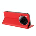For ZTE nubia Z50S Pro Embossed Multi-functional Wallet Retro Leather Phone Case(Red) - 3