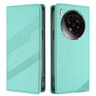 For ZTE nubia Z50S Pro Embossed Multi-functional Wallet Retro Leather Phone Case(Mint Green) - 2