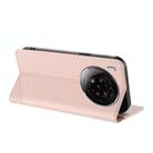 For ZTE nubia Z50S Pro Embossed Multi-functional Wallet Retro Leather Phone Case(Pink) - 3