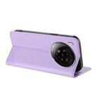 For ZTE nubia Z50S Pro Embossed Multi-functional Wallet Retro Leather Phone Case(Light Purple) - 3