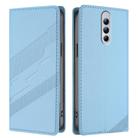 For ZTE nubia RedMagic 8S Pro+ 5G Embossed Multi-functional Wallet Retro Leather Phone Case(Light Blue) - 2