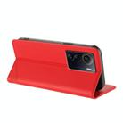For ZTE Axon 50 Ultra Embossed Multi-functional Wallet Retro Leather Phone Case(Red) - 3