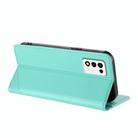 For ZTE Libero 5G III Embossed Multi-functional Wallet Retro Leather Phone Case(Mint Green) - 3