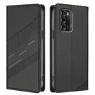 For ZTE Blade V40 Embossed Multi-functional Wallet Retro Leather Phone Case(Black) - 2