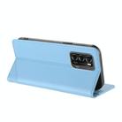 For ZTE Blade V40 Embossed Multi-functional Wallet Retro Leather Phone Case(Light Blue) - 3