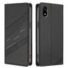 For ZTE Kantan Sumaho 4 A402ZT Embossed Multi-functional Wallet Retro Leather Phone Case(Black) - 2