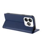 For ZTE Blade V60 Smart Embossed Multi-functional Wallet Retro Leather Phone Case(Dark Blue) - 3