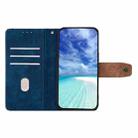 For OPPO A5 Pro 5G Global Color Stitching Skin Feel Leather RFID Blocking Phone Case(Blue) - 3