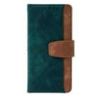 For OPPO A5 Pro 5G Global Color Stitching Skin Feel Leather RFID Blocking Phone Case(Green) - 2