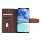 For vivo X200 Pro Color Stitching Skin Feel Leather RFID Blocking Phone Case(Brown) - 3