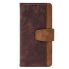 For vivo X200 Color Stitching Skin Feel Leather RFID Blocking Phone Case(Brown) - 2