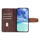 For vivo X200 Color Stitching Skin Feel Leather RFID Blocking Phone Case(Brown) - 3