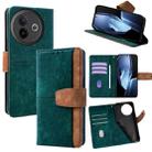 For vivo Y39 5G Global Color Stitching Skin Feel Leather RFID Blocking Phone Case(Green) - 1
