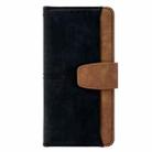 For ZTE Nubia S 5G Color Stitching Skin Feel Leather RFID Blocking Phone Case(Black) - 2
