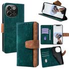 For Tecno Pova 6 Neo 5G / Spark 30 5G Color Stitching Skin Feel Leather RFID Blocking Phone Case(Green) - 1