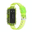 For Huawei Band 10 / 9 / 8 Integrated Transparent Silicone Watch Band(Yellow) - 2